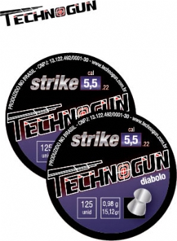 Chumbinho Technogun Strike 5,5MM - 125 Unidades